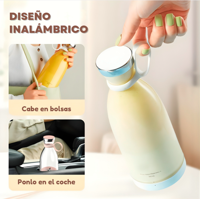 Mini licuadora portátil: licúe en cualquier lugar y en cualquier momento: ¡nutrición fresca para llevar!