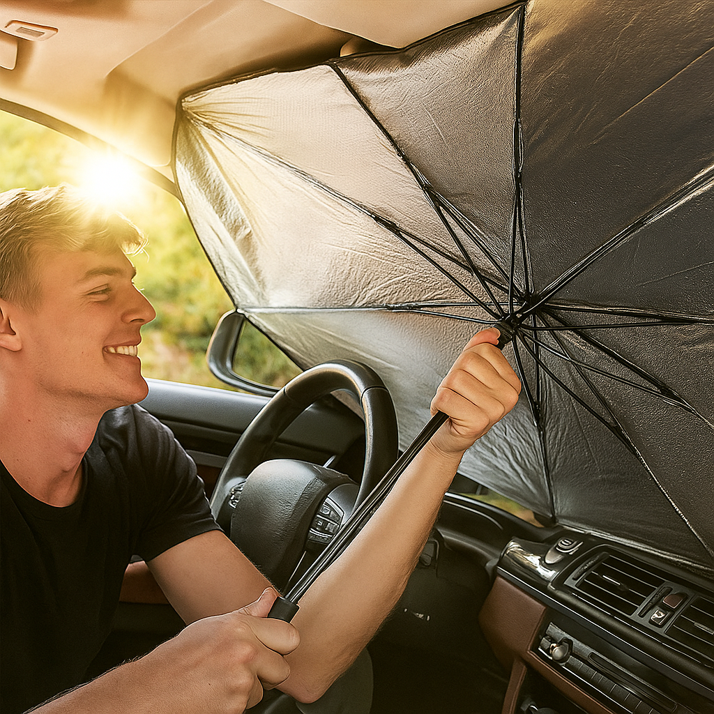 BrisaCar - Parasol plegable de coche universal
