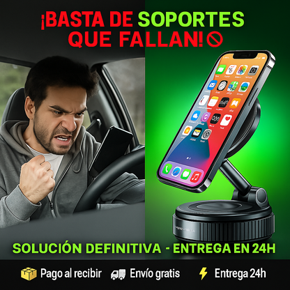 Soporte Premium 360° – Estabilidad total en coche y hogar (Stock Limitado)
