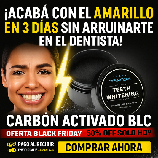 Claréa™ 2x1 – Blanqueador Dental Natural de Carbón Coco