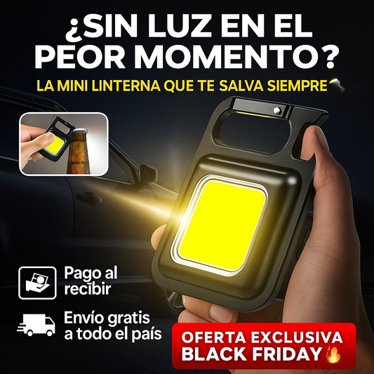 MINI LINTERNA LLAVERO LED® | OFERTA BLACK FRIDAY 🔥