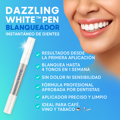 Dazzling White™ Pen – ¡Sonrisa blanca al instante, sin dentista!