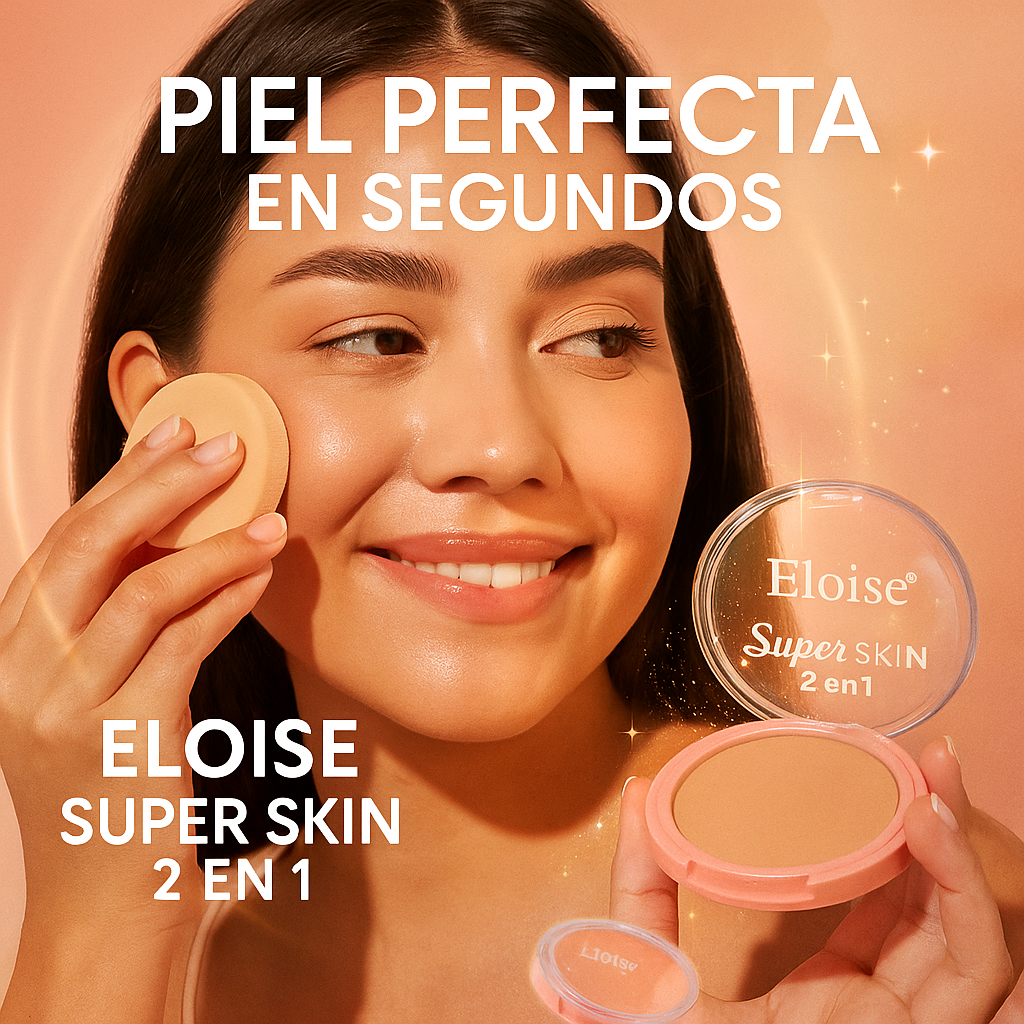 Eloise™ Super Skin – Maquillaje 2 en 1 con Efecto Aterciopelado -50% OFF