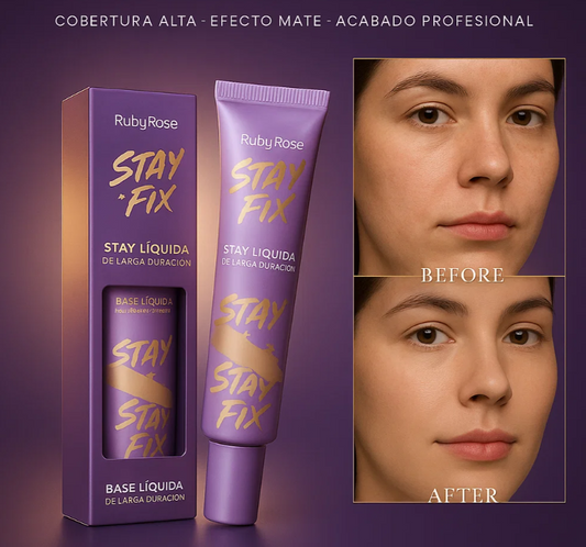STAY FIX PRO RUBY ROSE — BASE REJUVENESCEDORA Y HIDRATANTE 💄