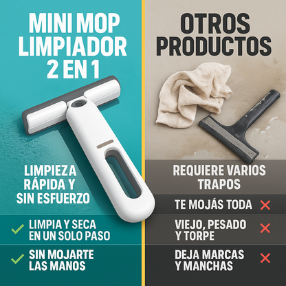 Mini Mop™ – Limpieza Instantánea 2 en 1 -50% OFF