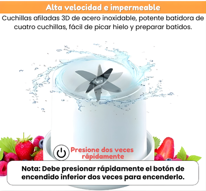 Mini licuadora portátil: licúe en cualquier lugar y en cualquier momento: ¡nutrición fresca para llevar!