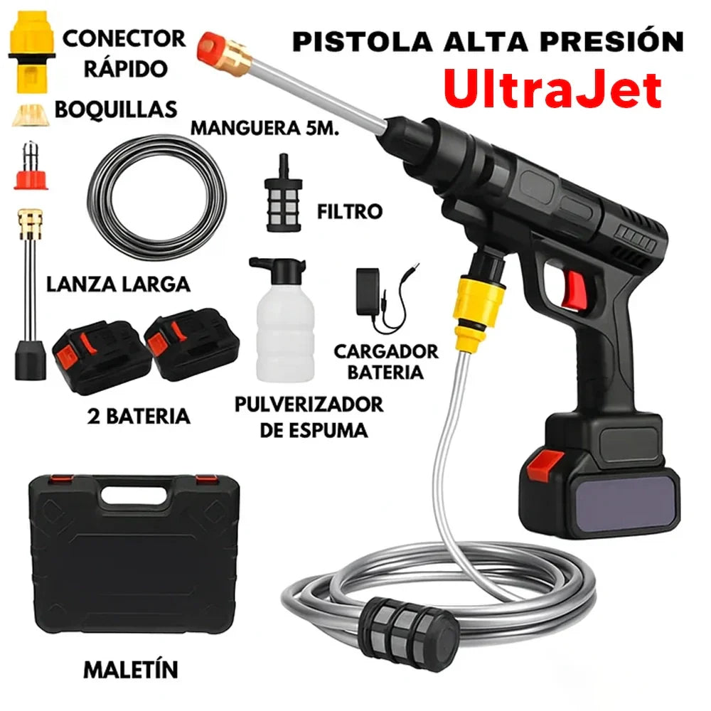 Hidrolavadora Portatil y Recargable + 2 Batería 48v Gratis