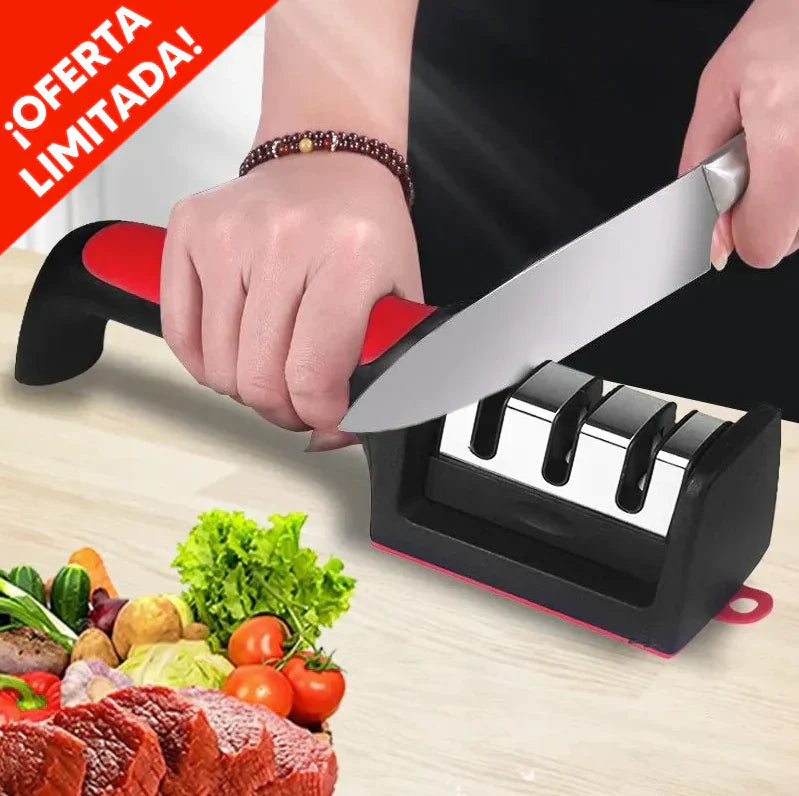 Afilador de Cuchillos Profesional 3 en 1