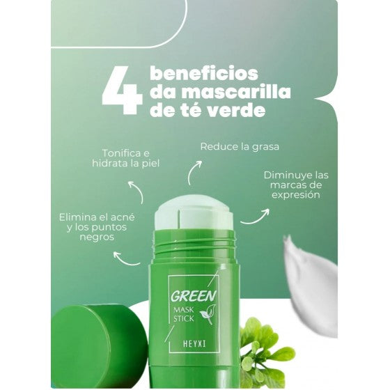 OFERTA 2x1 - Green Mask Te - Piel limpia, hidratada y sin puntos negros desde la primera aplicación.