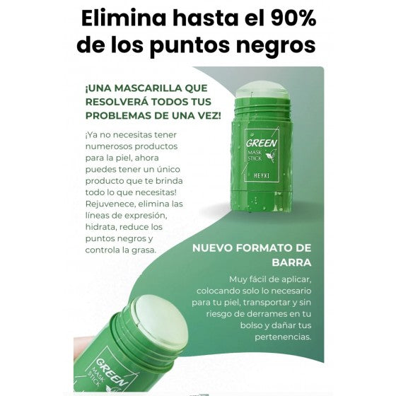 OFERTA 2x1 - Green Mask Te - Piel limpia, hidratada y sin puntos negros desde la primera aplicación.